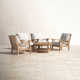 Brunswick Teak 4 - Person Patio Conversation Sets with Cushions