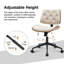 Chaise de travail rotative en similicuir Crosslin-1769191619