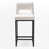White Seat/ Black Frame