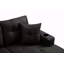 Canapé modulaire droit avec repose-pieds, canapé d'angle convertible avec rangement pour accoudoirs, canapé modulaire pour salon et appartement, méridienne droite 