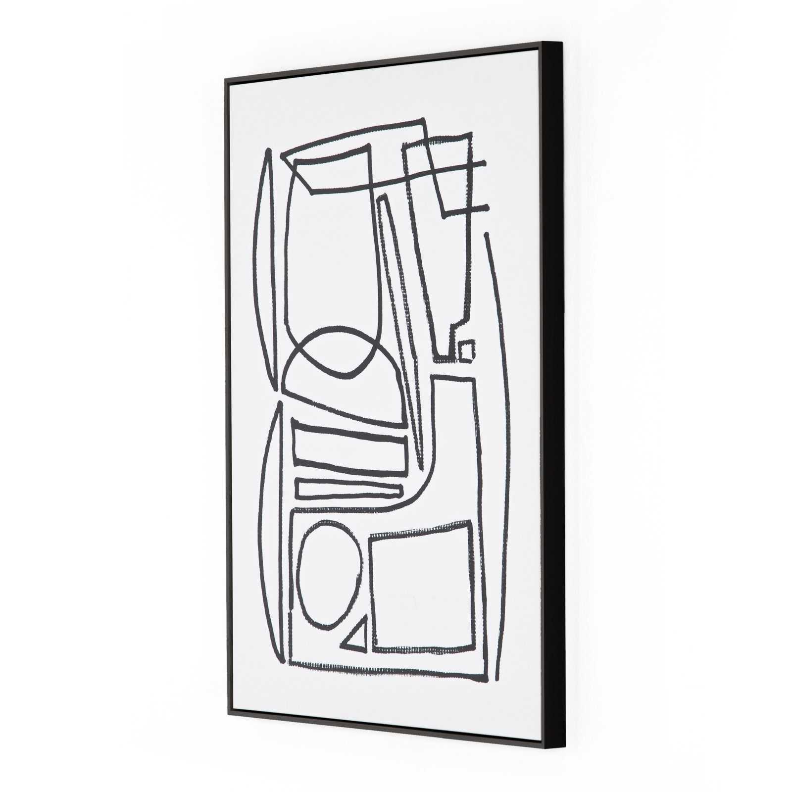 Ashen "Stark 1" Print by Dan Hobday, Black Floater Framed, 40" H x 30" W x 2" D