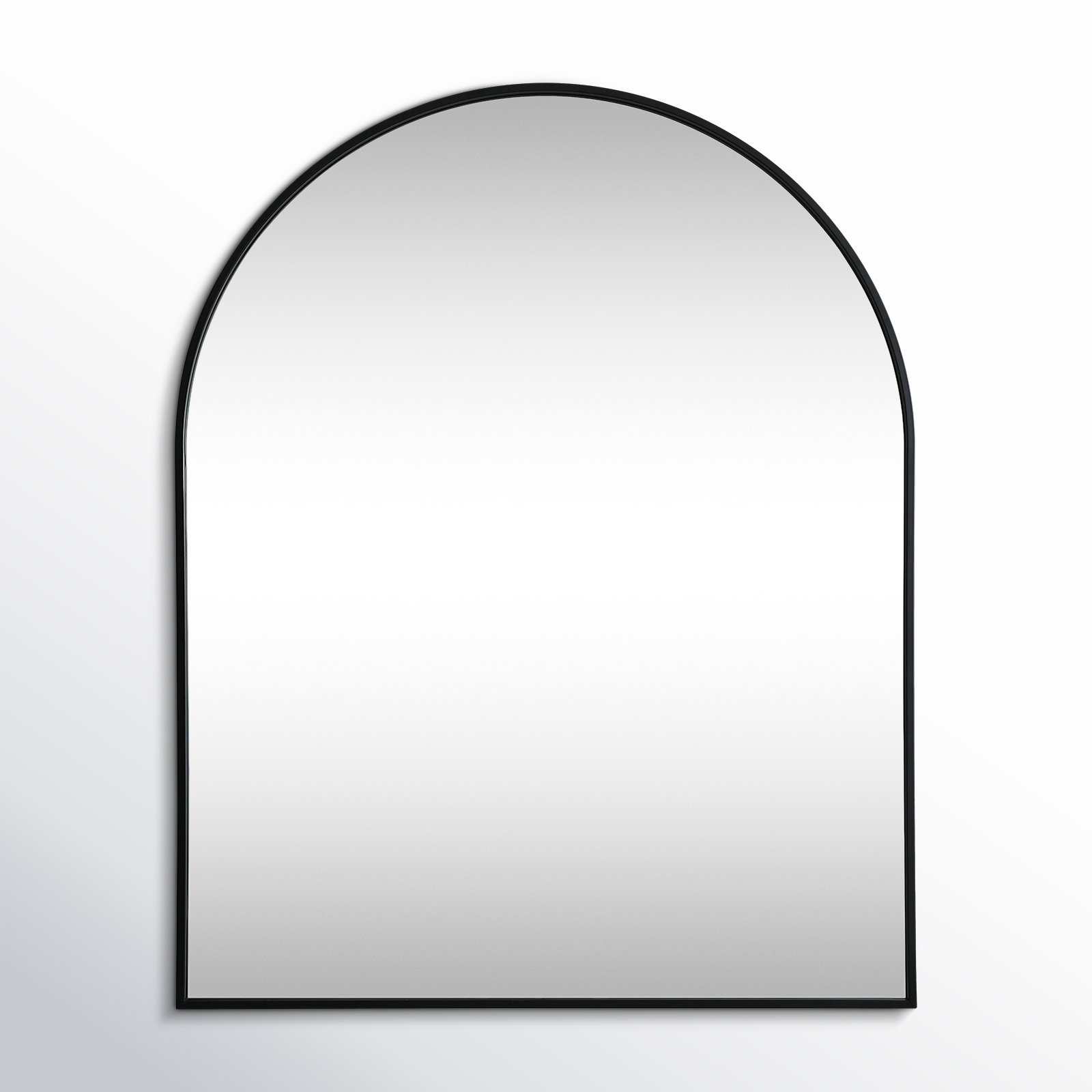 Sabine Metal Arch Wall Mirror, Black, 42" x 33"