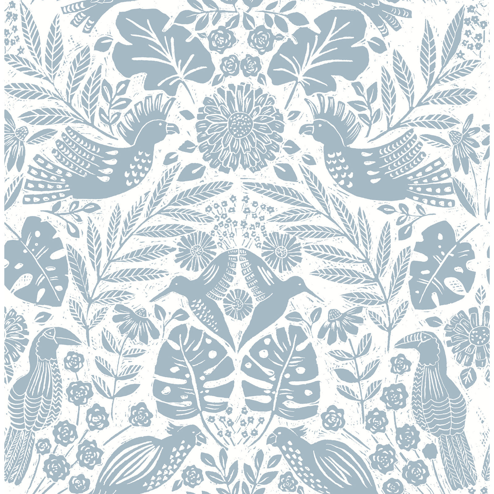 Pomona Floral Wallpaper, Blue