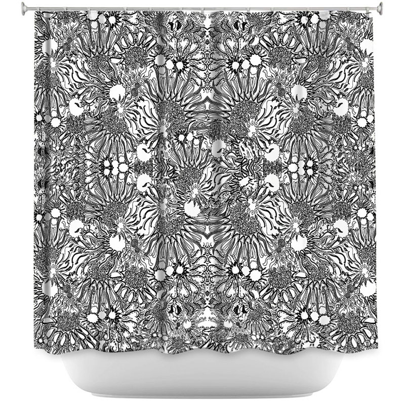 Flowers Go Go Single Shower Curtain