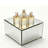 10.25x10.25x5.25"Rectangular Glass Mirror Risers 6 sided