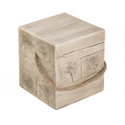 Table d'appoint carrée avec cordon tressé imitation, table de chevet rétro intérieure