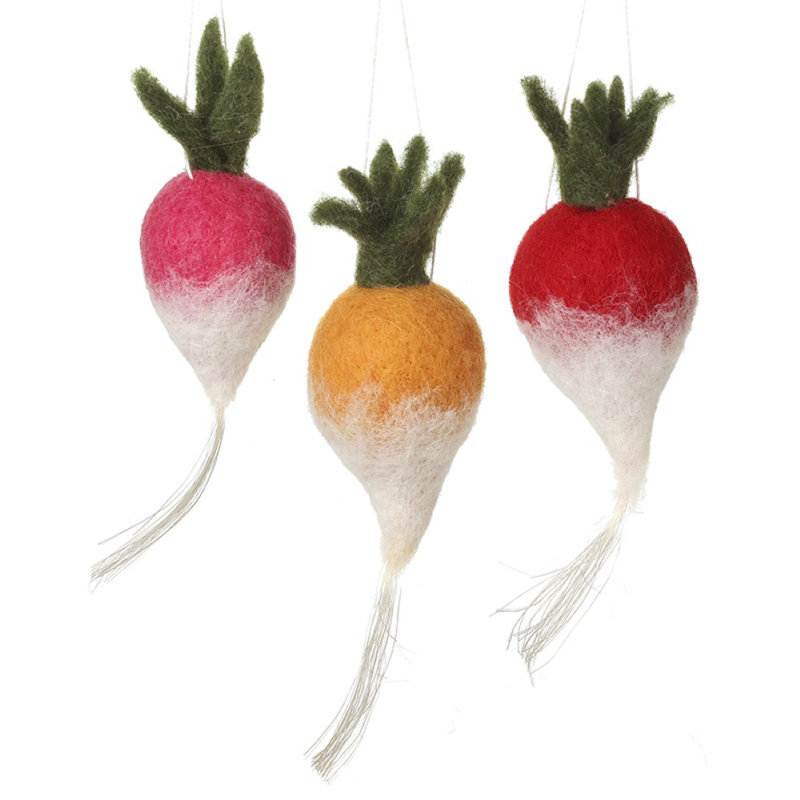 Hanging Felt Radish Mix