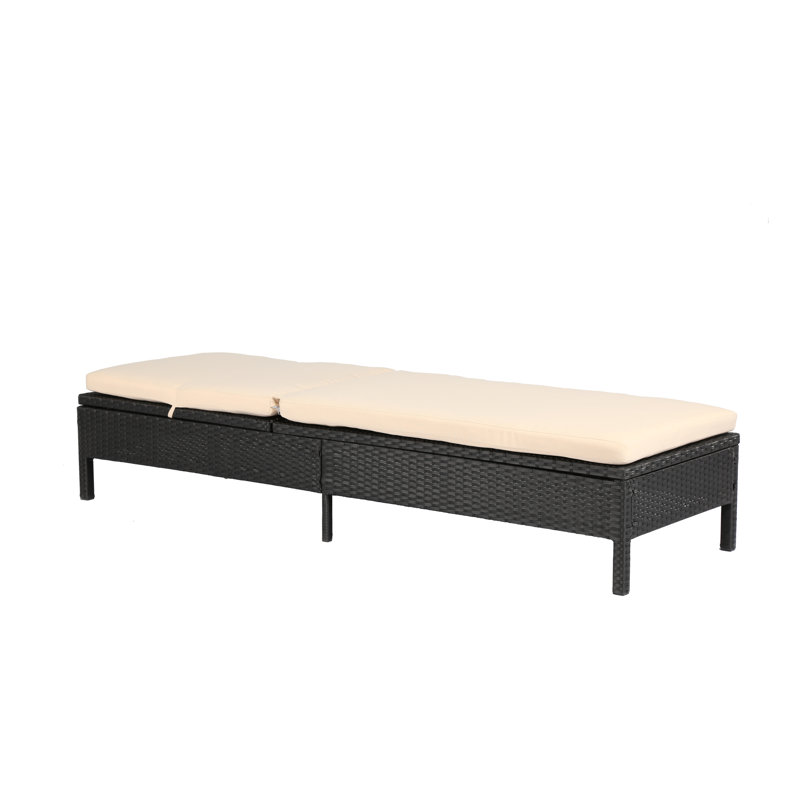 Chaise longue inclinable avec coussin Estelline