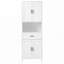 Grande armoire de salle de bain autoportante avec tiroir, 2 armoires, 4 portes à fermeture douce, 2 tablettes réglables, rangement ouvert-764967203
