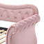 Lit de jour en velours avec couchette, taille simple-1859086676