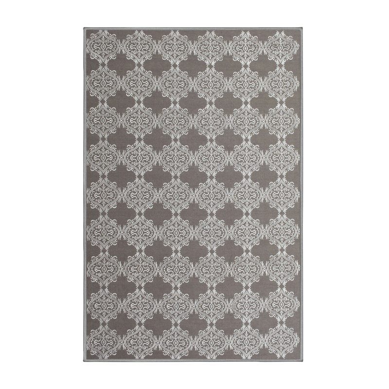 Tapis gris zone contemporaine, Rectangle 7 pi x 9 pi