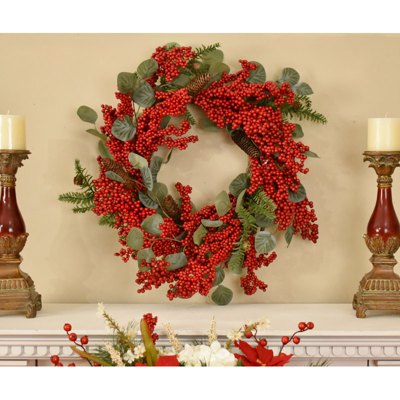 Faux Mixed Assortment 22'' Wreath