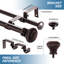 Sigmund Adjustable 0.62'' Double Curtain Rod-807281209-807281211