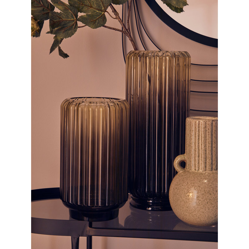 Chima Glass Table Vase, 34cm H x 14cm W x 14cm D