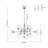Modern Hammered Glass 13-Light Sputnik Chandelier