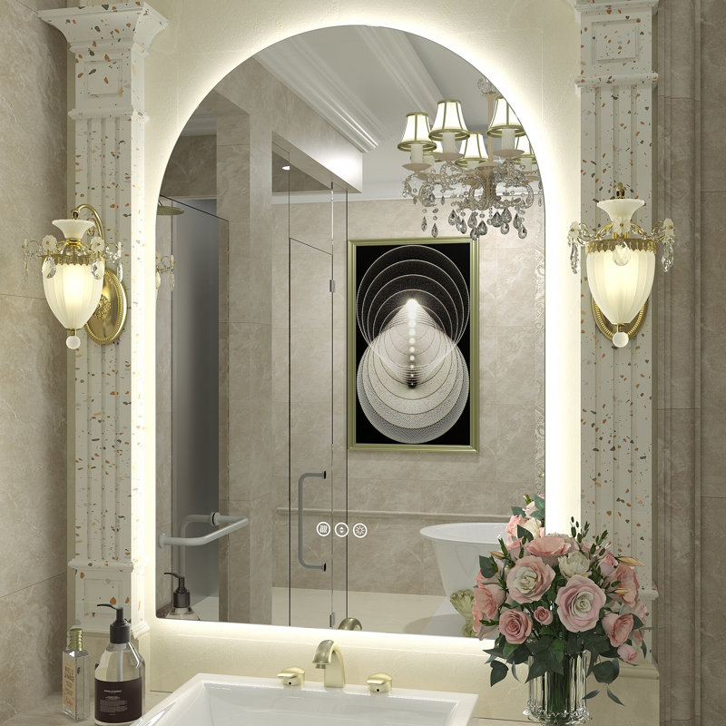 Aevar LED Lighted Wall Mirror, 36" x 24"