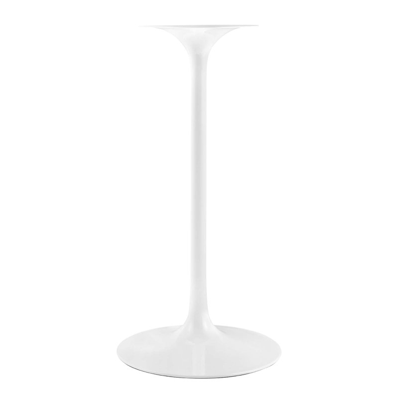 Lippa Bar Table, Artificial Marble Round Top, by Modway, White, 28" L x 28" W, Bar Table (39.5” Height)