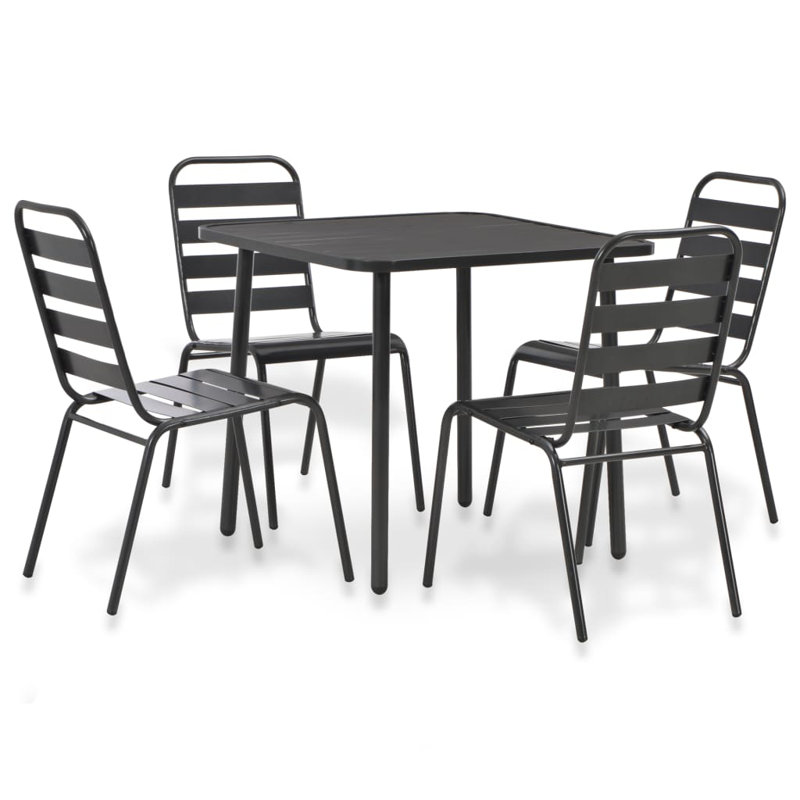 Coeburn Square Long Bistro Set, 31.5" L x 31.5" W x 28.3" H, 4