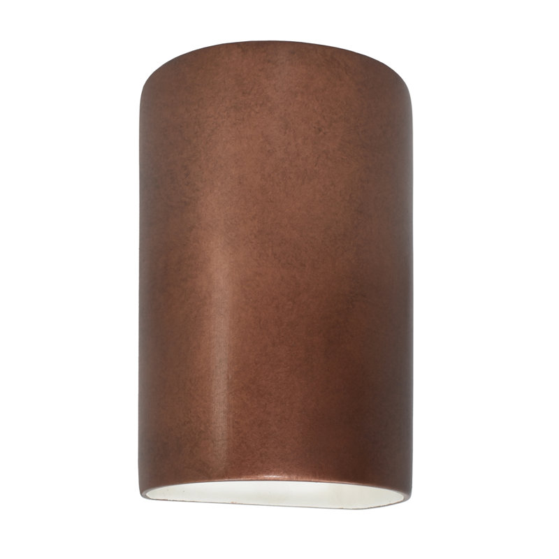 Applique murale 1 lumière Pacursa, H 9,5 po x l 5,75 po x P 4,5 po, Vraie rouille, Incandescente (non incluse)