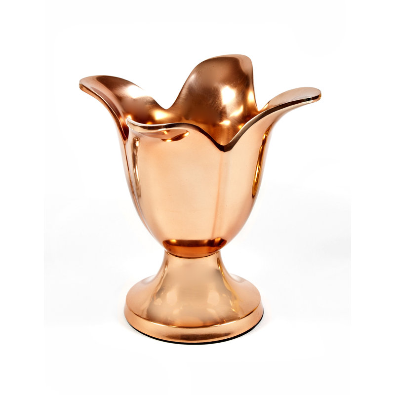 Tulip Vase And Candleholder, Rose Gold