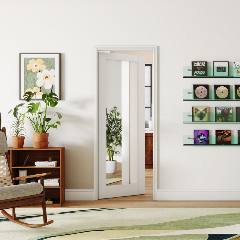 Porte intérieure avec garde-corps intérieur - 1 porte Lite, 18 po x 80 po