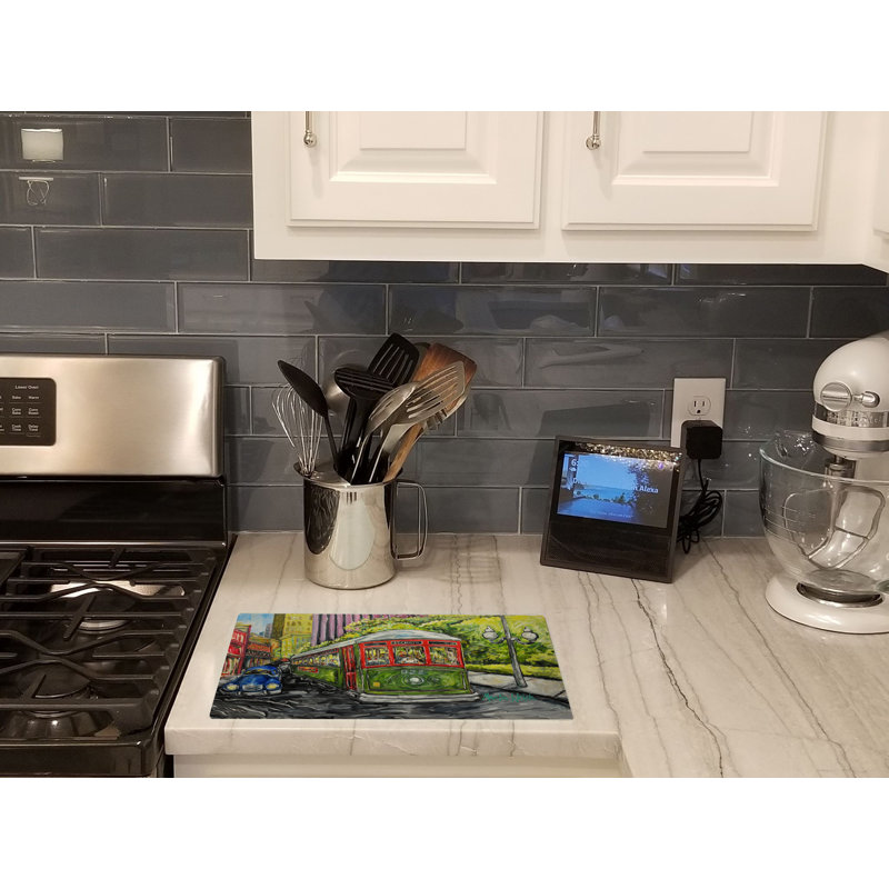 Saint Charles No. 922 Streetcar Again Glass Cutting Board