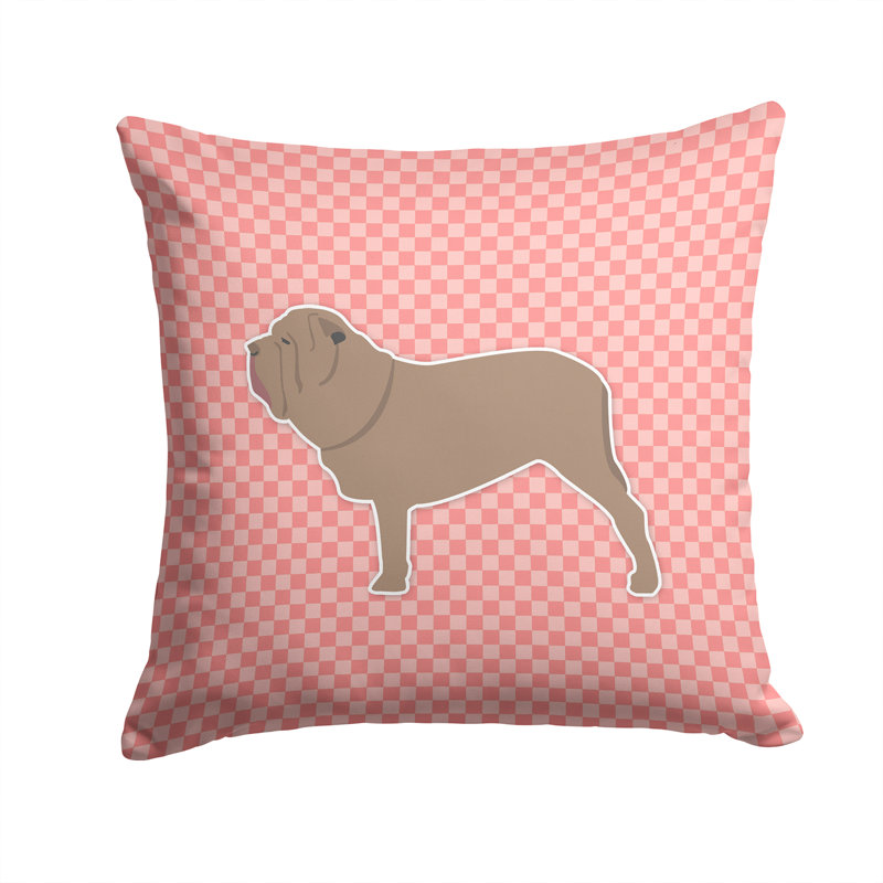 Coussin décoratif intérieur/extérieur napolitain marigid, H 14 po x l 14 po x P 3 po, Rose