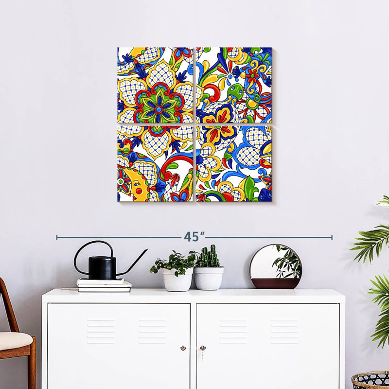Fleurs de Kerner Talavera audacieuses Kerner, H 26 po x l 26 po