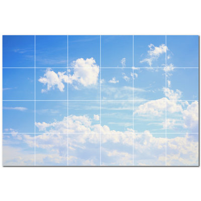 4.25'' x 4.25'' Satin Ceramic Decorative Mural