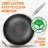 NutriChef Nutrichef 12'' Non-Stick Stainless Steel Wok with Lid