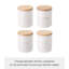 Pot en céramique Yamazaki Home, contenant de nourriture sèche pour la cuisine, sucre, 15,25 oz Hermétique