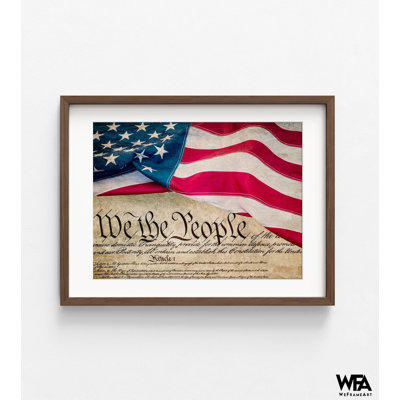 United States Constitution Quote Gift Idea, Veteran Grandpa Birthday Gift, USA Freedom Decor, American House Wall Art Poster