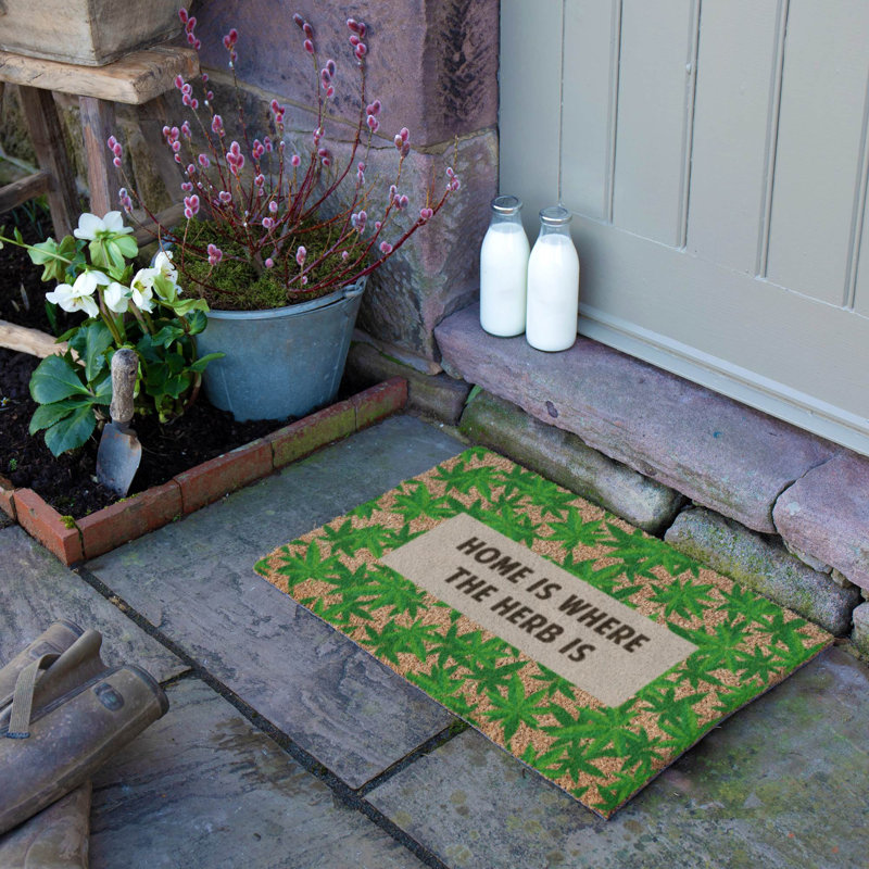 Godofredo Non-Slip Outdoor Doormat, Rectangle 40 x 60 cm
