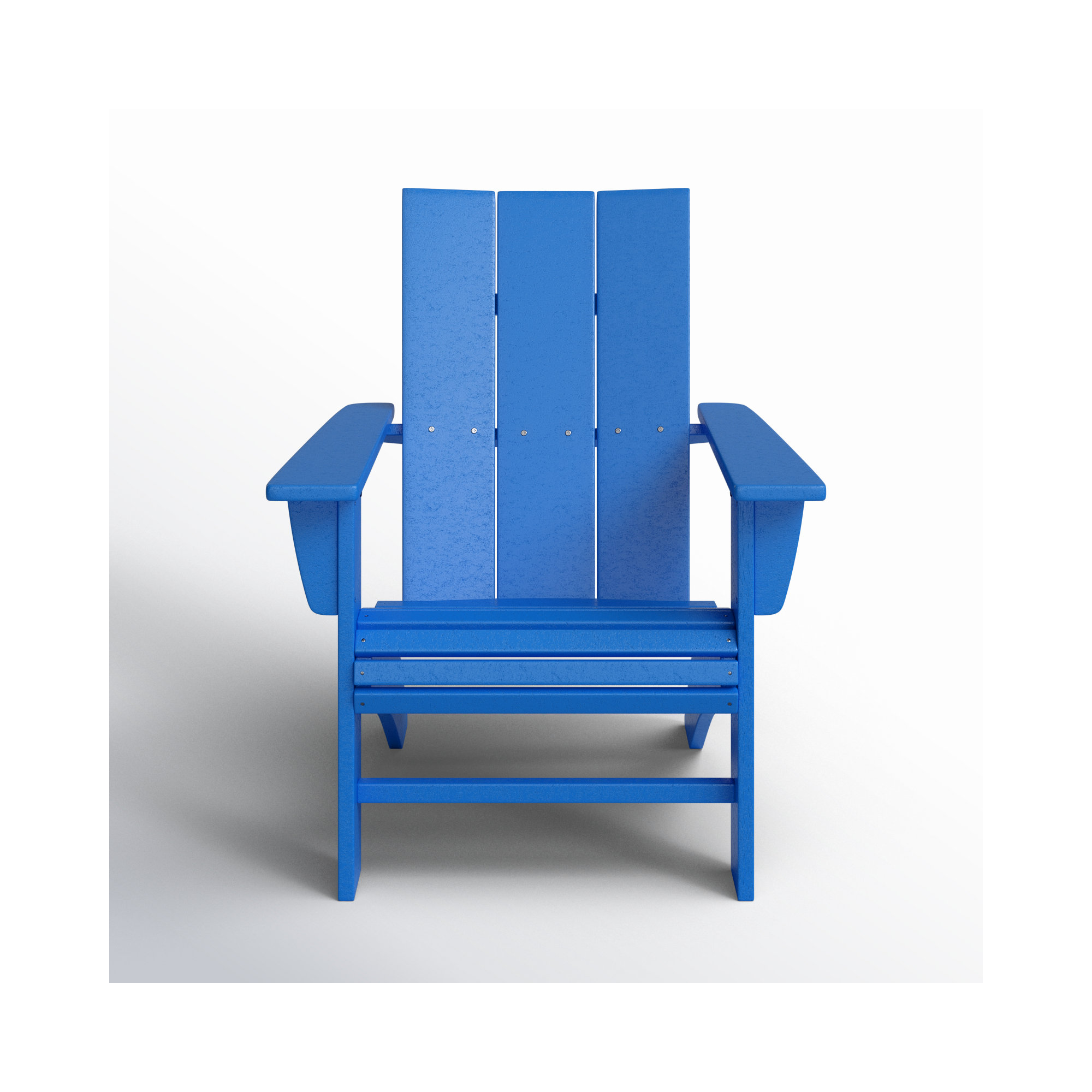 POLYWOOD Modern Curveback Adirondack Chair, Pacific Blue