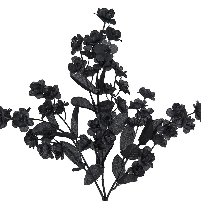 Tige de fleur artificielle Gipsophila, Noir, noir, noir, noir