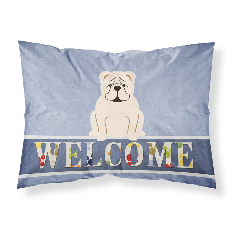 Microfiber, White English Bulldog