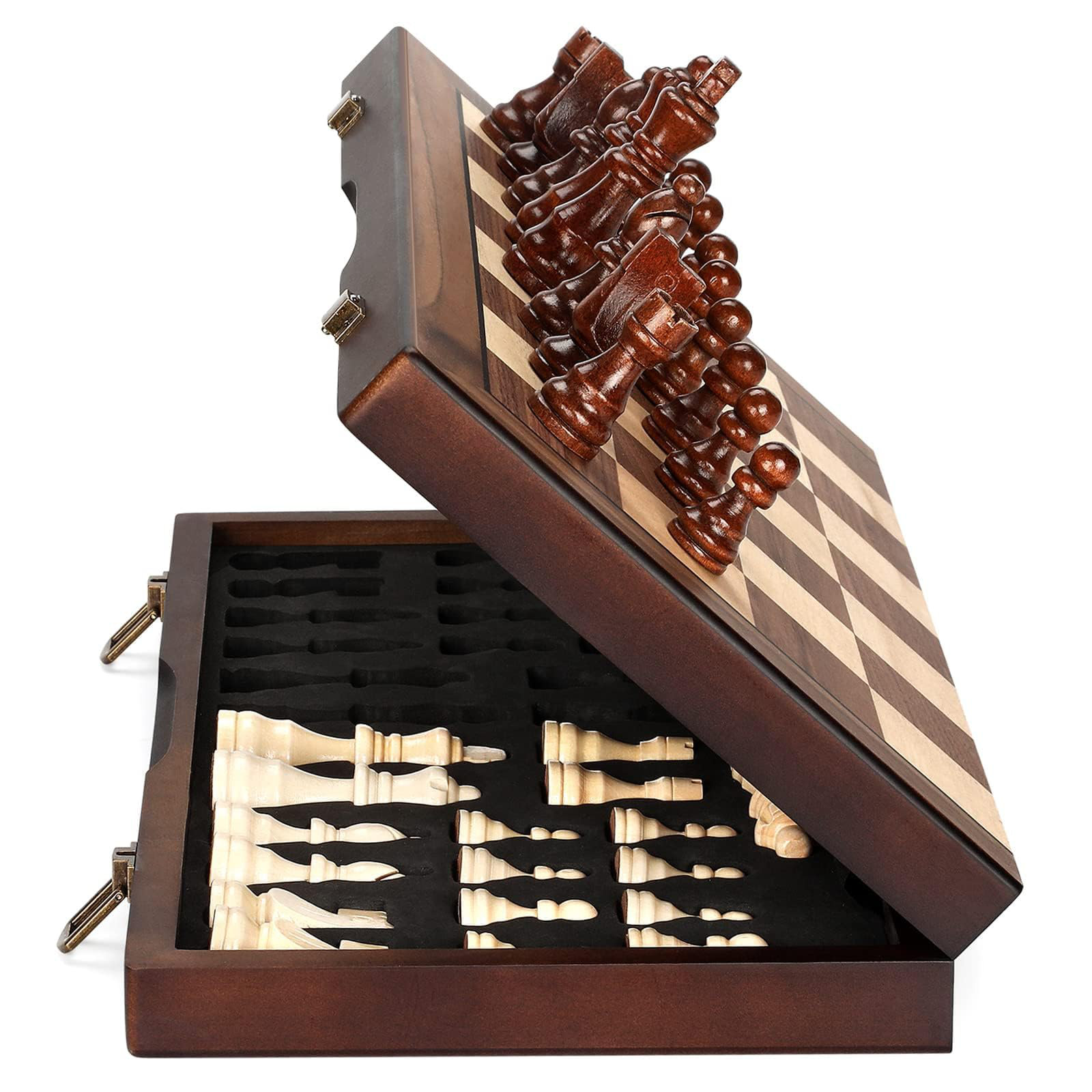 Jeu d'échecs nacre artisanal ancien - Jeux & Jouets