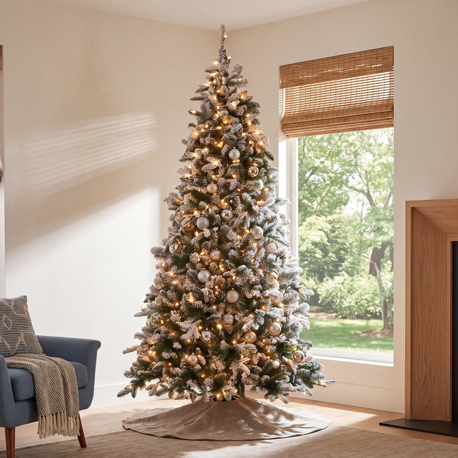 Pre-Lit Christmas Tree, 9'