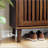 31.5-Inch Walnut Shoe Storage Cabinet With 2 Flip Drawers, Farmhouse Design For Corridors And Entrances-795065583