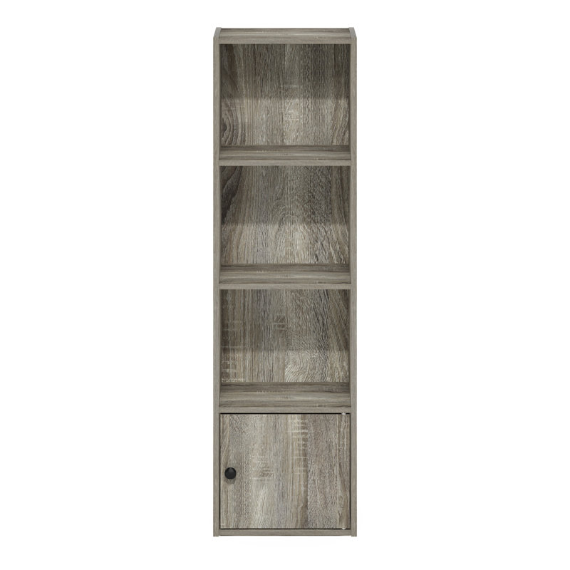 Holiman 30.5 cm W Standard Bookcase, (3 Shelves) 106.2cm H x  30.5cm W x 23.6cm D, Grey