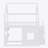 Full Size Wooden House Bed With Built-In LED Shelf Light, White-1643019937