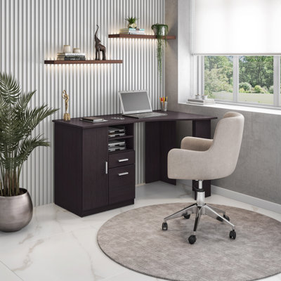 Bureau avec rangement classique Techni Mobile