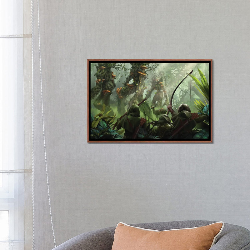 «Mass Combat-Harsk's Rangers», reproduction d'art mural - toile encadrée, H 18 po x l 26 po, Brown