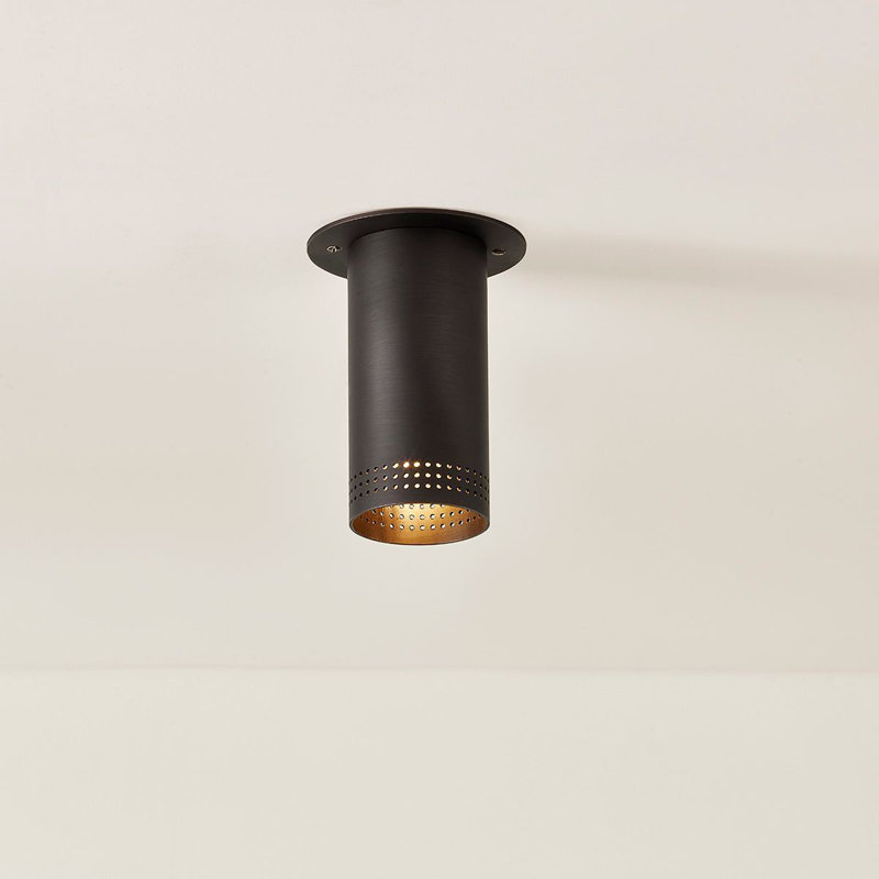Berg 1 Light Flush Mount, Bronze
