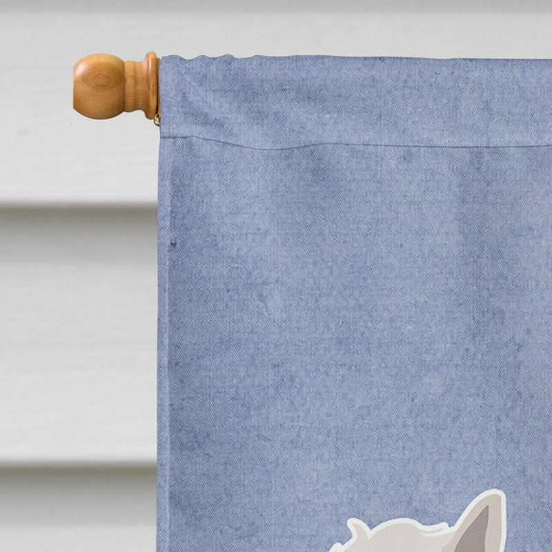 Polyester 2 côtés 40 x 28 po welcome drapeau maison, Westie debout