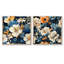 Lylou - Ensemble de 2 collages floraux carrés-101852569-101852570