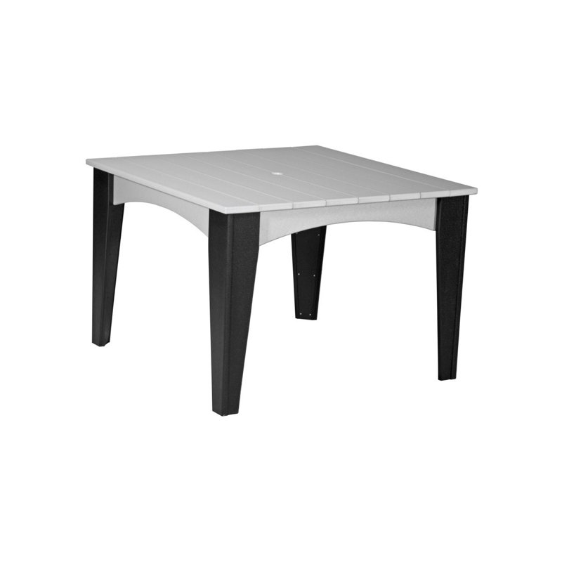 Table carrée 30 po Maltare, Noir, Gris tourterelle
