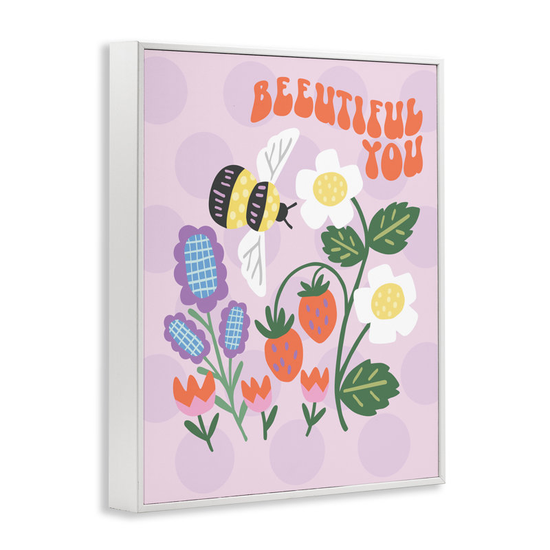 «Beeuitorable You Uplifting Bee», estampe numérique, conception de Jilly Jack Designs, H 30 po x l 24 po