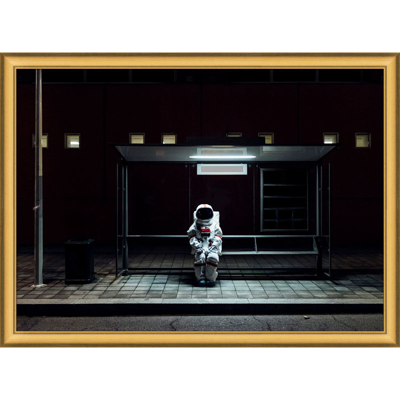 Astronaut Waiting For A Bus Print by Thom Filicia