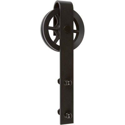 Steel Single Door Barn Door Hardware Kit Standard Single